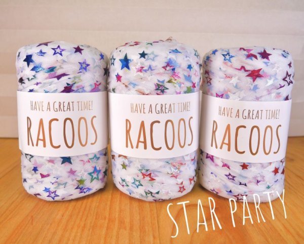 Photo2: 【Tulle yarn】Star  Party (Rainbow foil) (2)