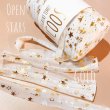 Photo1: 【Tulle yarn】Open stars(gold foil) (1)