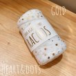 Photo3: 【Tulle yarn】Heart & dots(gold foil) (3)
