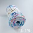 Photo2: 【Tulle yarn】pineapple (Pastel rainbow foil) (2)